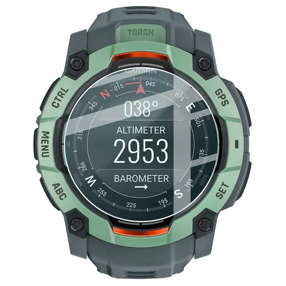 Bizon Glass Watch Clear Garmin Instinct 3 45 mm