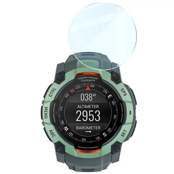 Bizon Glass Watch Clear Garmin Instinct 3 45 mm