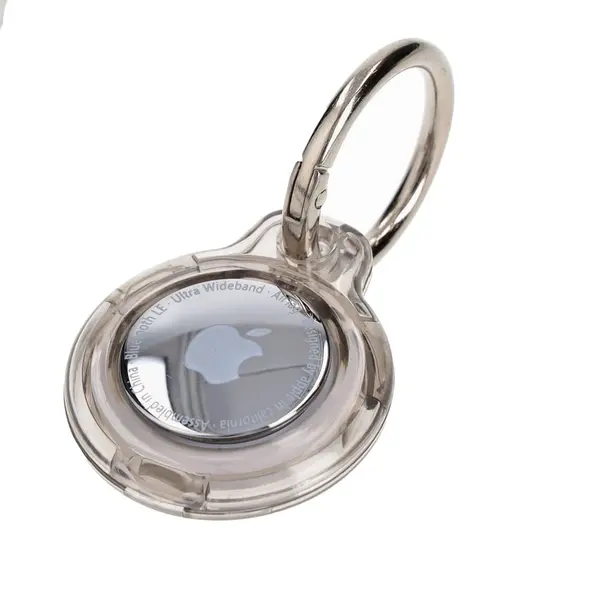 Bizon Case Locator Keychain Apple AirTag clear-black