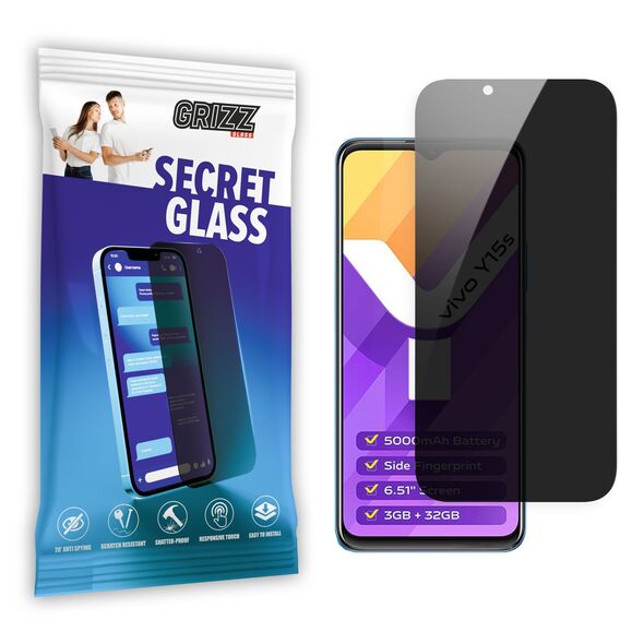 GrizzGlass SecretGlass Vivo Y15s