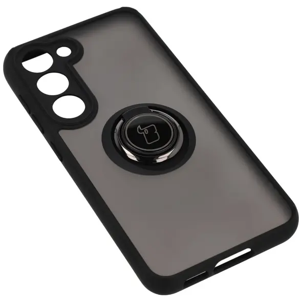 Bizon Case Hybrid Ring Samsung Galaxy S23 smoky with a black frame