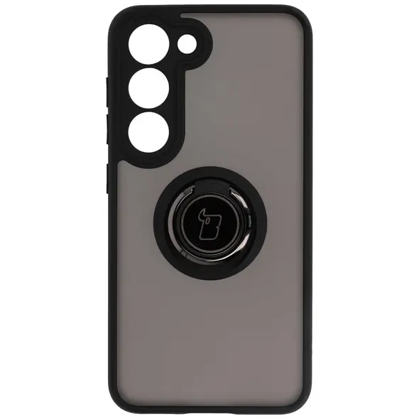 Bizon Case Hybrid Ring Samsung Galaxy S23 smoky with a black frame