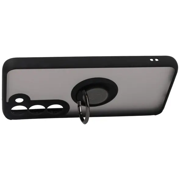 Bizon Case Hybrid Ring Samsung Galaxy S23 smoky with a black frame