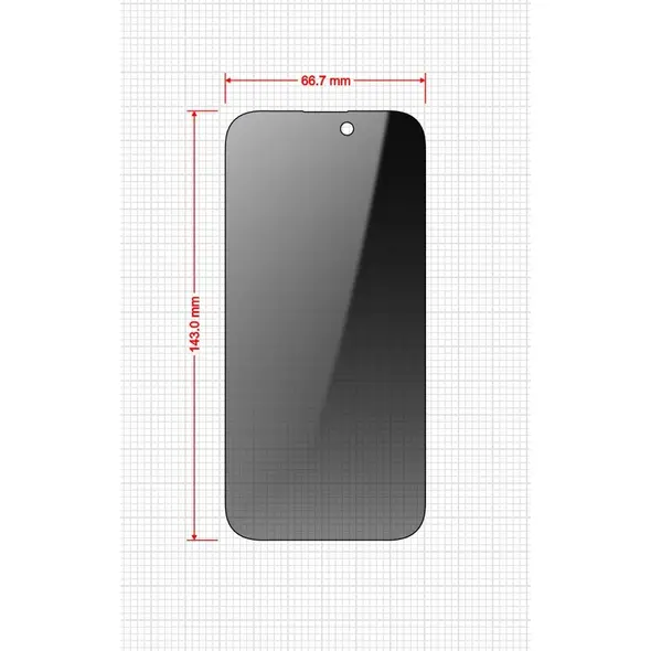 GrizzGlass SecretGlass Easy Apple iPhone 15 Pro [2 PACK]
