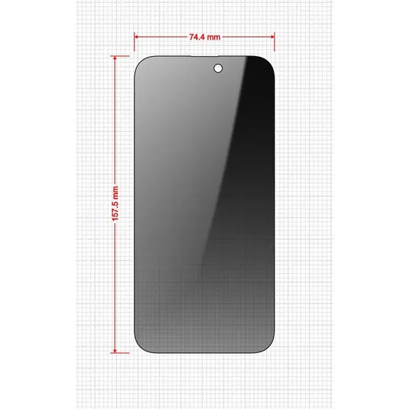 GrizzGlass SecretGlass Easy Apple iPhone 15 Plus [2 PACK]