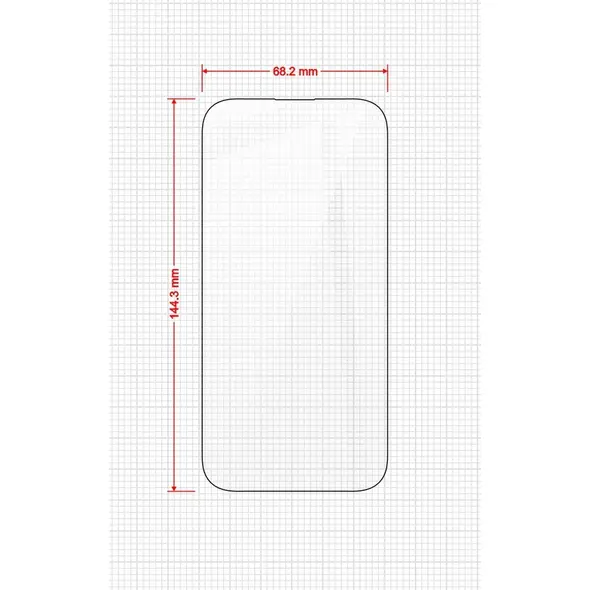 GrizzGlass HybridGlass Easy Apple iPhone 15 [2 PACK]