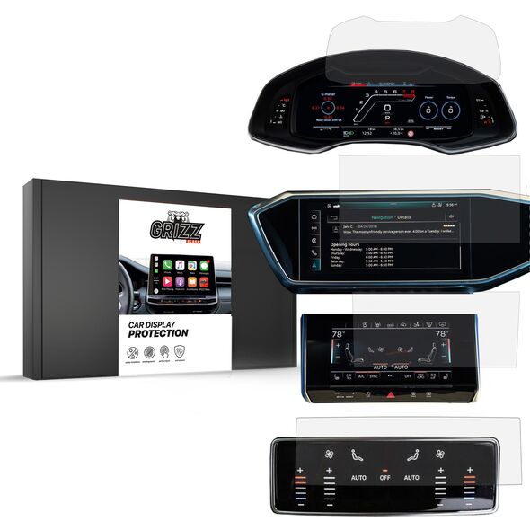 Ματ GrizzGlass Προστασία Οθόνης Αυτοκινήτου Audi A6 C8 2018 [4 ΣΥΣΚΕΥΑΣΙΕΣ]