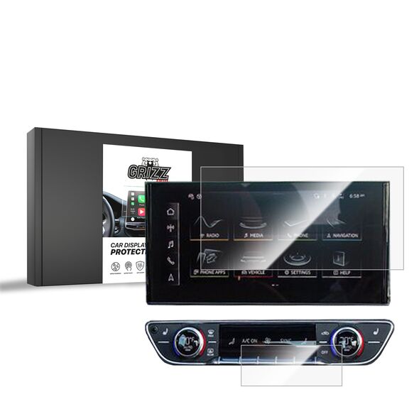 Κεραμική GrizzGlass Προστασία Οθόνης Αυτοκινήτου Audi A5 B9 10,1" 2020-2024 [2σε1]