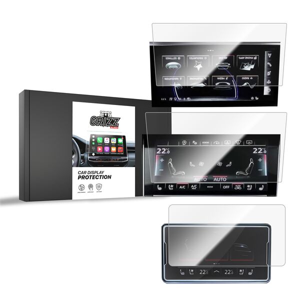 Κεραμική GrizzGlass Προστασία Οθόνης Αυτοκινήτου Audi A8 D5 2017-2024 [3σε1]