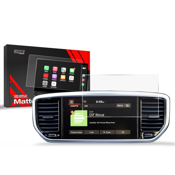Matte GrizzGlass CarDisplay Protection Kia Sportage 4 8" 2015-2021