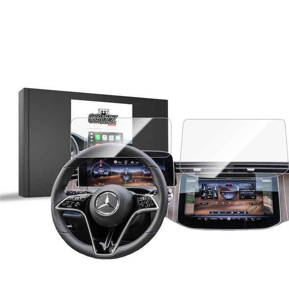 Κεραμική GrizzGlass Προστασία Οθόνης Αυτοκινήτου Mercedes E Klasa W214 Widescreen 2023-2024 [2σε1]