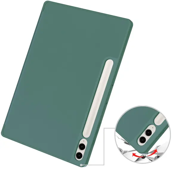 Bizon Case Tab Lizard Samsung Galaxy Tab S9 FE Plus dark green