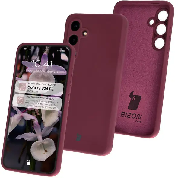 Bizon Soft Case Samsung Galaxy S24 FE dark purple