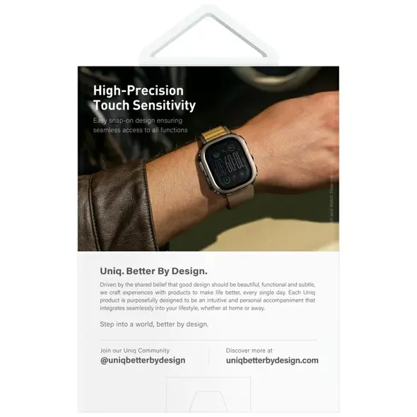 UNIQ Voute Apple Watch Ultra 49mm με γυαλί μαύρο