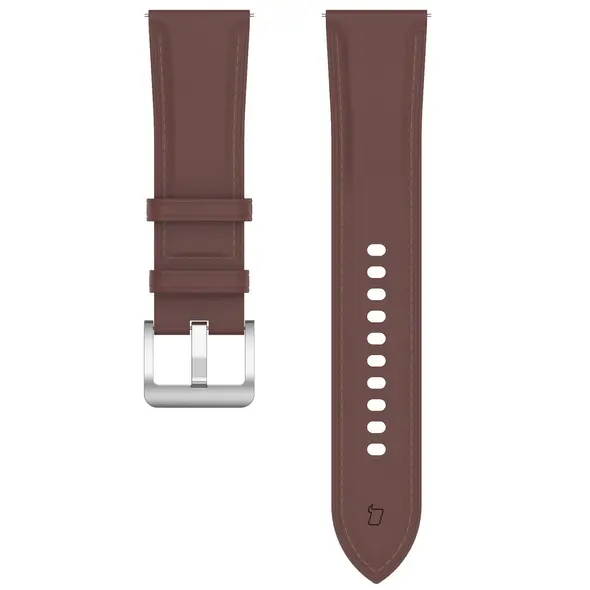 Bizon Strap Watch Casual Samsung Galaxy Watch FE/7/6/6 Classic/5/5Pro/4/4 Classic dark brown