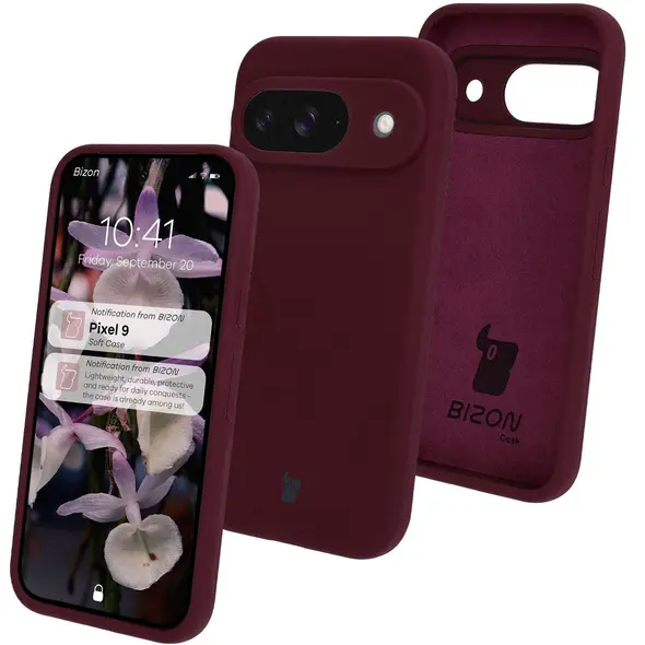 Bizon Soft Case Google Pixel 9 dark purple