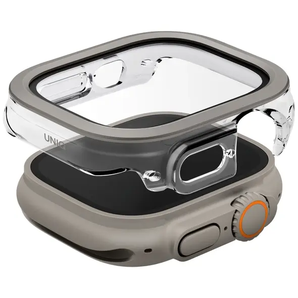 UNIQ Voute Apple Watch Ultra 49mm με γυαλί ασημί