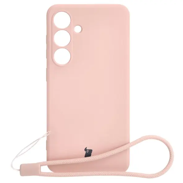 Bizon Case Silicone Sq Samsung Galaxy S24 light pink