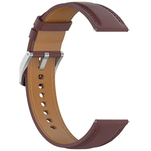 Bizon Strap Watch Casual Samsung Galaxy Watch FE/7/6/6 Classic/5/5Pro/4/4 Classic dark brown