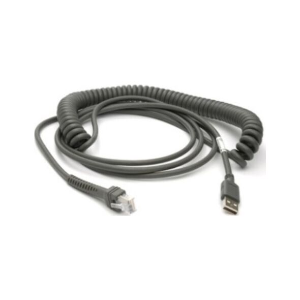 Kabel USB Zebra USB-A - RJ-45 4.6 m Czarny (CBA-U29-C15ZBR)