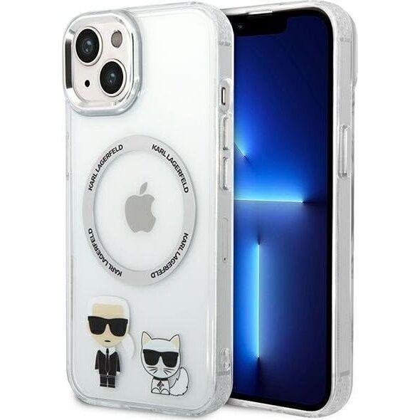 Karl Lagerfeld Karl Lagerfeld KLHMP14SHKCT iPhone 14 6,1" hardcase przeźroczysty/transparent Karl & Choupette Aluminium Magsafe NoSize