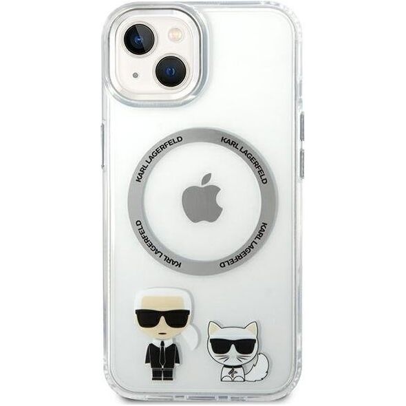 Karl Lagerfeld Karl Lagerfeld KLHMP14SHKCT iPhone 14 6,1" hardcase przeźroczysty/transparent Karl & Choupette Aluminium Magsafe NoSize