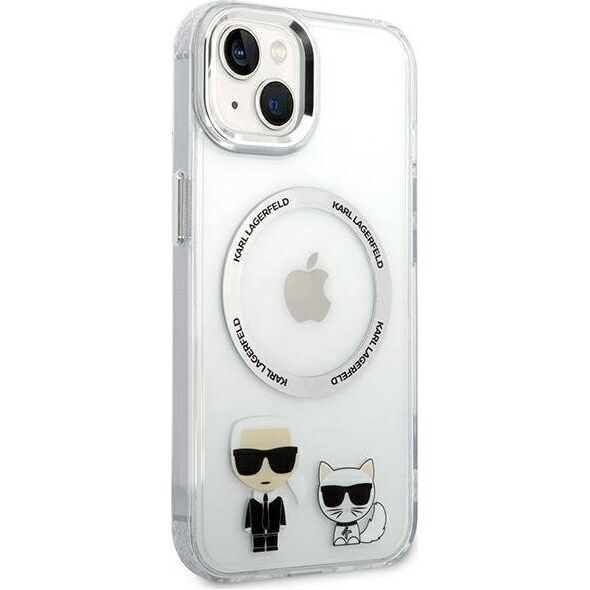 Karl Lagerfeld Karl Lagerfeld KLHMP14SHKCT iPhone 14 6,1" hardcase przeźroczysty/transparent Karl & Choupette Aluminium Magsafe NoSize