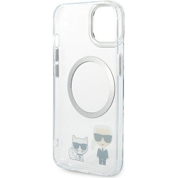 Karl Lagerfeld Karl Lagerfeld KLHMP14SHKCT iPhone 14 6,1" hardcase przeźroczysty/transparent Karl & Choupette Aluminium Magsafe NoSize
