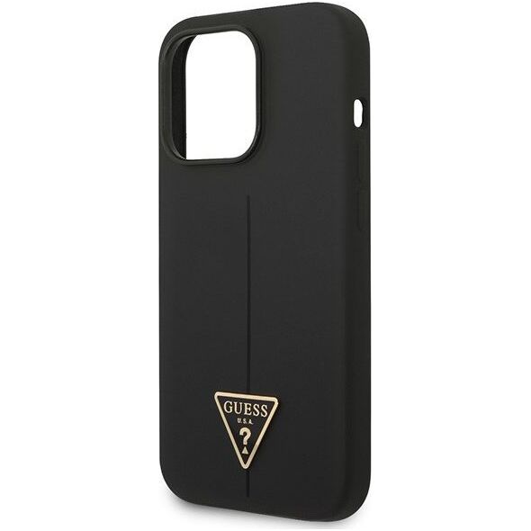 Guess Etui Guess GUHCP14XSLTGK Apple iPhone 14 Pro Max czarny/black hardcase Silicone Triangle