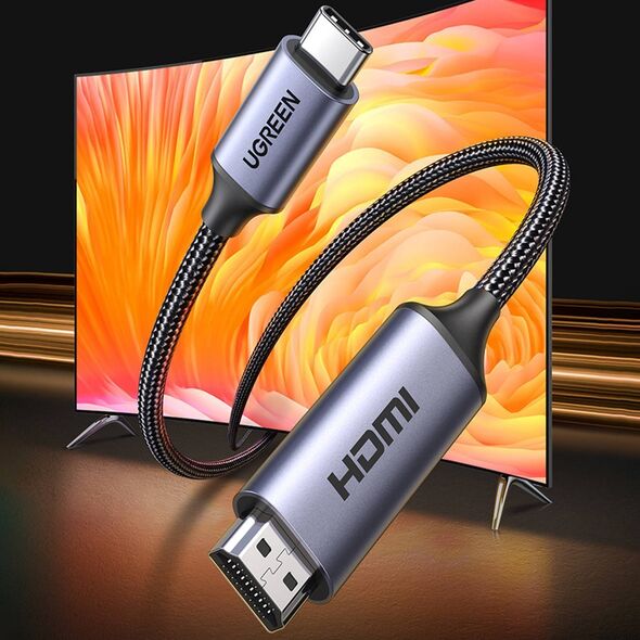 Kabel USB Ugreen USB-C - HDMI 1.5 m Czarny (UGR1626)