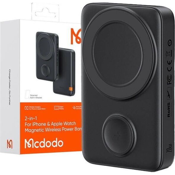 Powerbank Mcdodo Power Bank Magnetyczny do Apple watch  Mcdodo MC-1461 10000mAh, 20W (czarny)