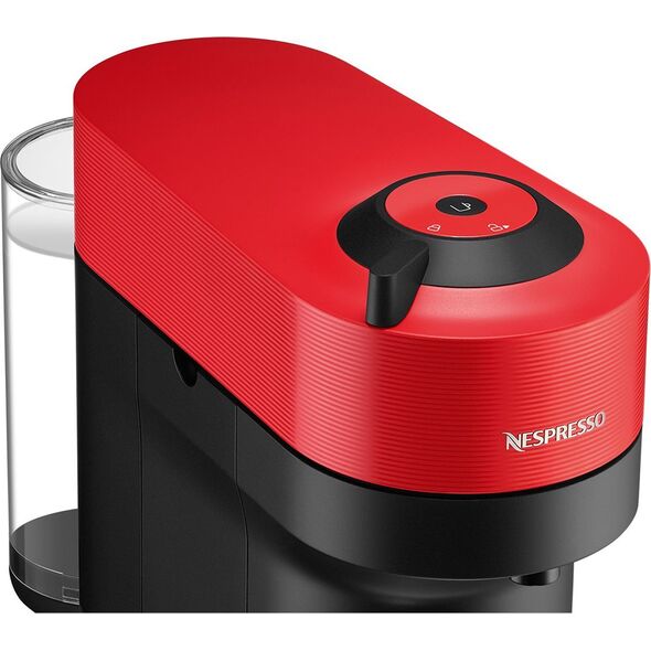 Ekspres na kapsułki Krups Krups Nespresso Vertuo Pop Spicy Red XN9205, capsule machine (black/dark red)