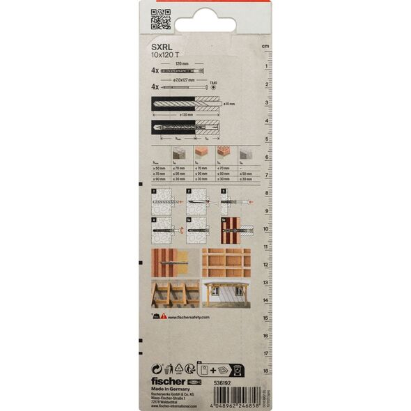 Καρφίτσα Sourcing με βίδα SXRL 10 x 120 T 4 τεμ.