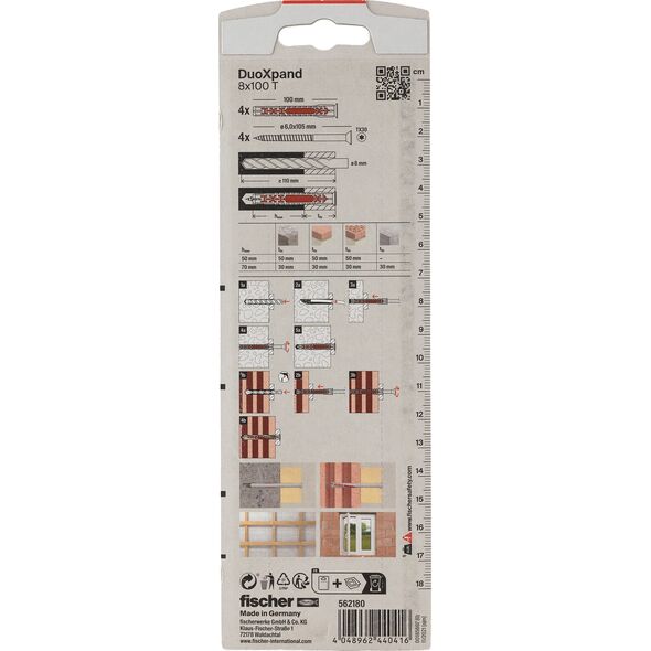 Sourcing DuoXpand πείρος με βίδα 8x100 T, 4 τεμ.