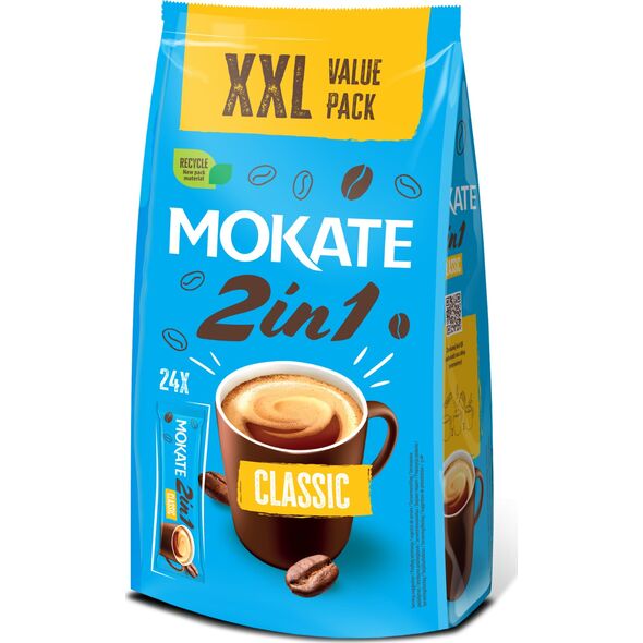Καφές MOKATE 2 σε 1 σε φακελάκια 8g x 24 τεμ