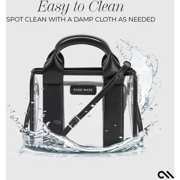 Case-Mate Micro Tote Bag - Αδιάβροχη τσάντα ώμου (Midnight Black/Clear)