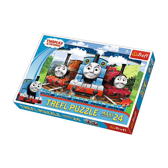 Trefl Puzzle Maxi 24 - Wesołe lokomotywy (14231)
