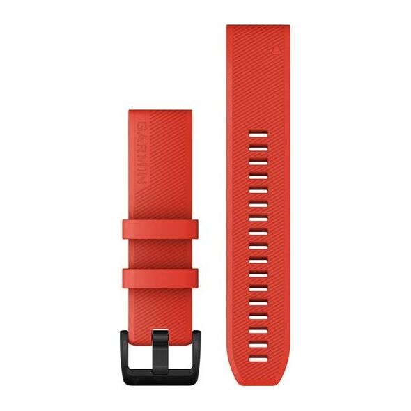 Garmin Pasek silikonowy na nadgarstek QuickFit 22 (czerwony / czarna sprzączka) (010-12901-02)