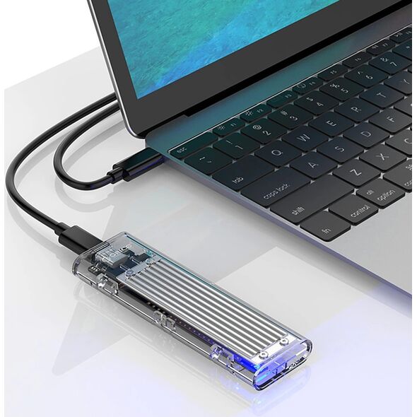Θήκη δίσκου M.2 NVME σε USB-C 10Gbps - γκρι
