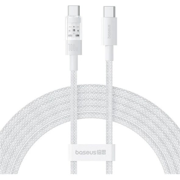 Καλώδιο Baseus Gem Τύπου C-Τύπου C 100W 1m (λευκό)