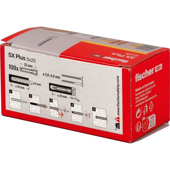 Ούπα Fischer Fischer SX 5x25 100 τεμ.