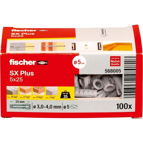 Ούπα Fischer Fischer SX 5x25 100 τεμ.