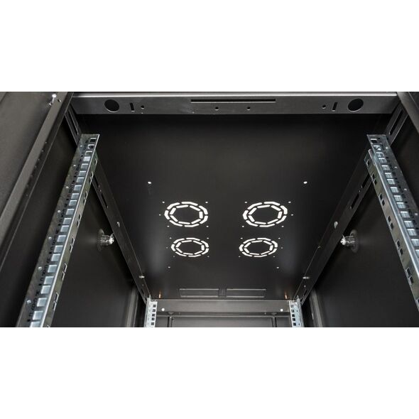 Roline ROLINE Serverschrank Basic 48,26cm 19Zoll 42 HE 600x1000 BxT perforiert schwarz