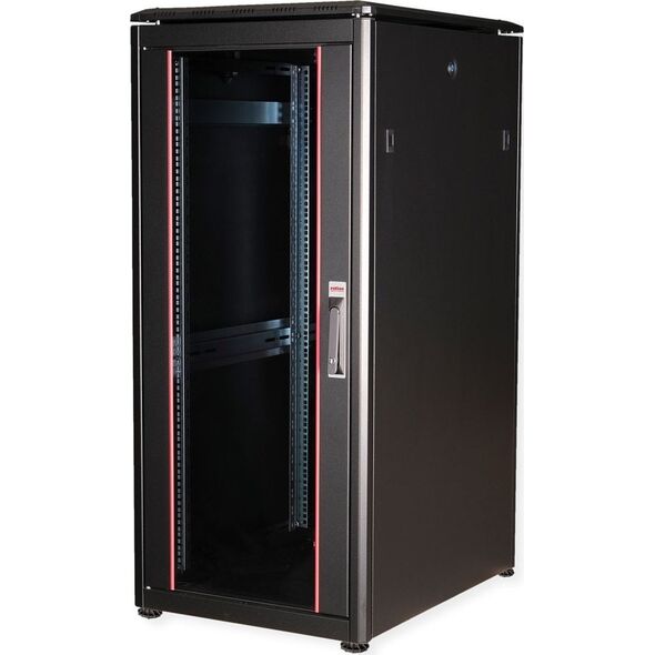 Szafa Roline ROLINE Netzwerkschrank Pro 48,26cm 19Zoll 26 HE 600x800 BxT Glast�r schwarz