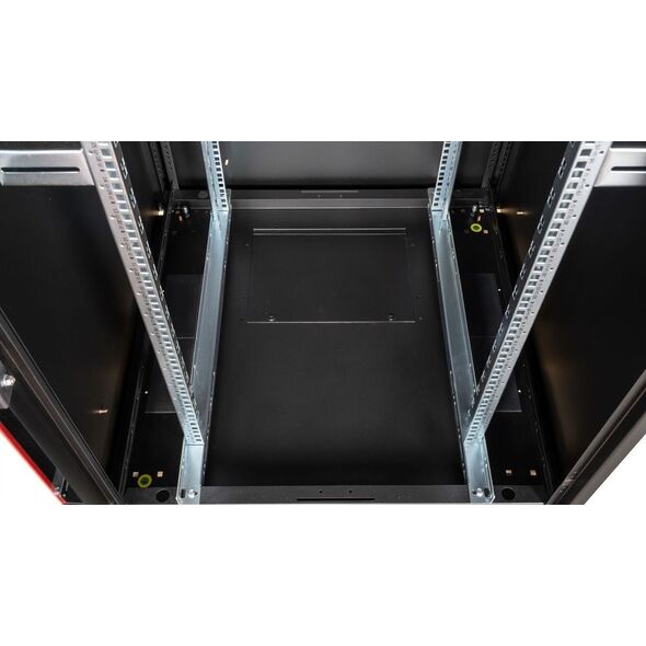 ROLINE Netzwerkschrank Basic 48,26cm 19Zoll 32 HE 600x600 BxT Glast�r schwarz