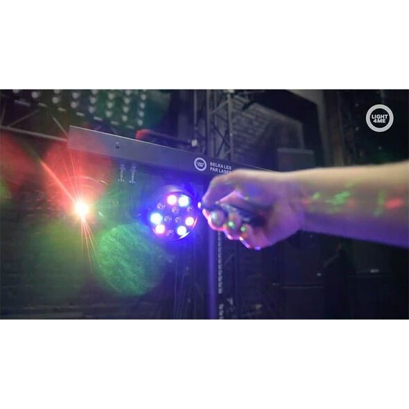 Naświetlacz LIGHT4ME LIGHT4ME BELKA LED PAR LASER zestaw oświetleniowy