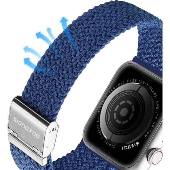 Dux Ducis Dux Ducis Strap (Mixture II Version) pasek Apple Watch SE, 8, 7, 6, 5, 4, 3, 2, 1 (41, 40, 38 mm) pleciona opaska bransoleta niebieski