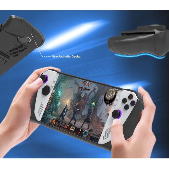 JYS Futerał Pokrowiec Etui Case Osłona 2w1 Przód Tył do Konsoli Asus Rog Ally / JYS-RA005-V3