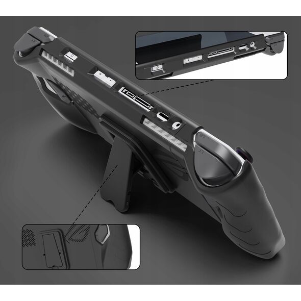 JYS Futerał Pokrowiec Etui Case Osłona 2w1 Przód Tył do Konsoli Asus Rog Ally / JYS-RA005-V3