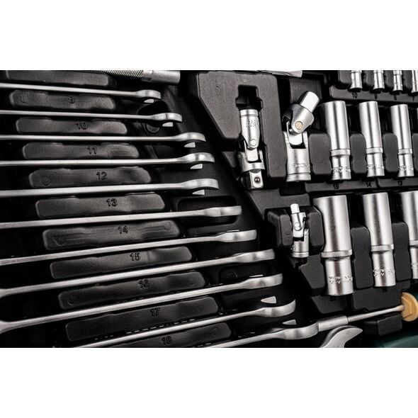 Σετ εργαλείων 216+6 τεμ. 1/4", 3/8", 1/2" (8-22mm)